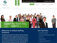 Tablet Screenshot of globalstaffing.co.in